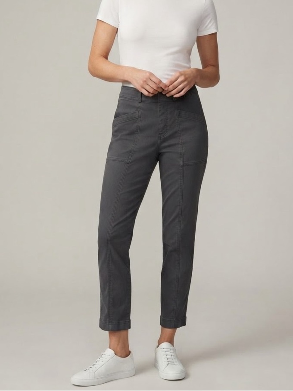 Spanx Sz S Grey Sage Denim Pull On pants